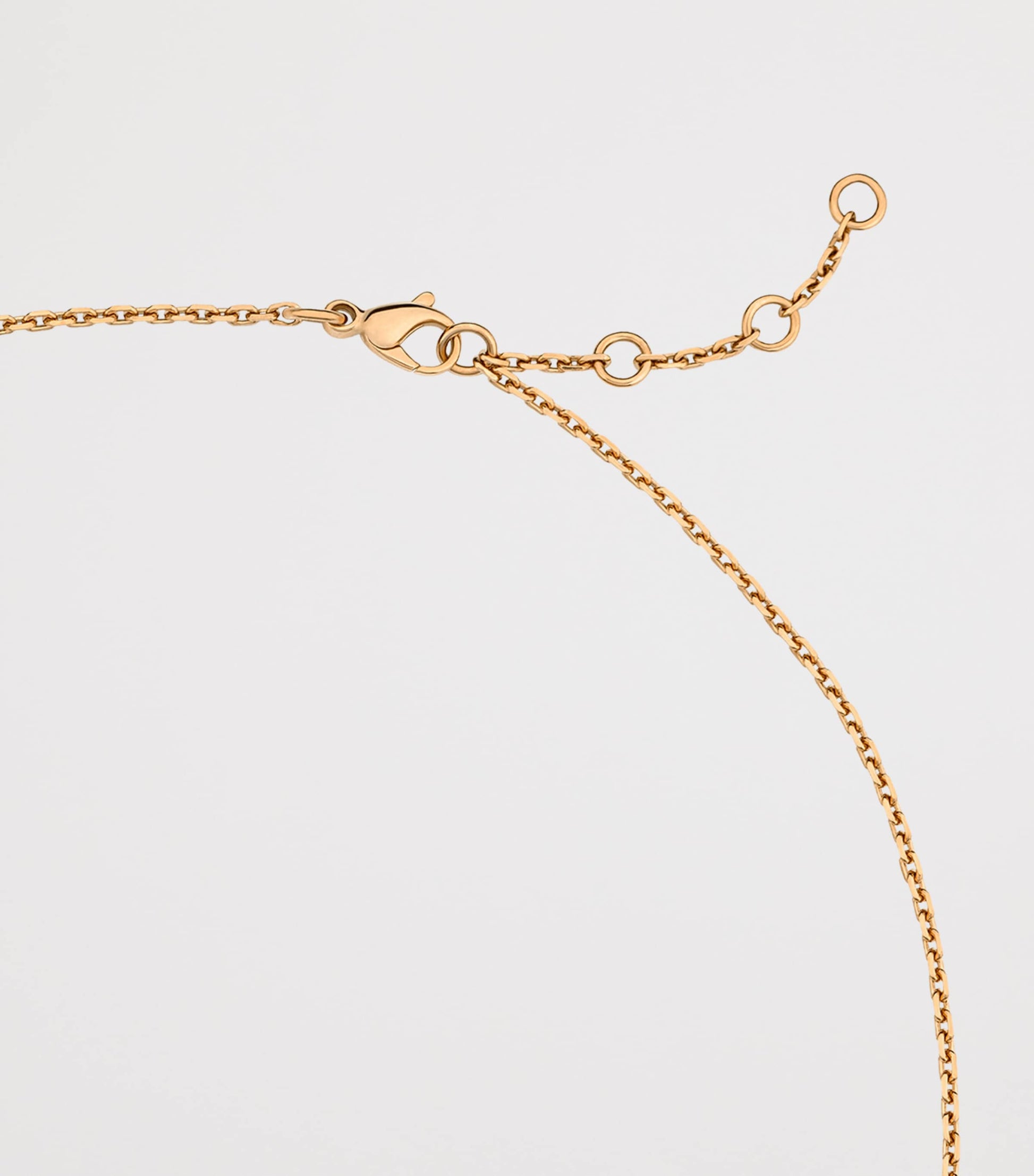 CHANEL Rose Gold and Diamond Ruban Chain Necklace