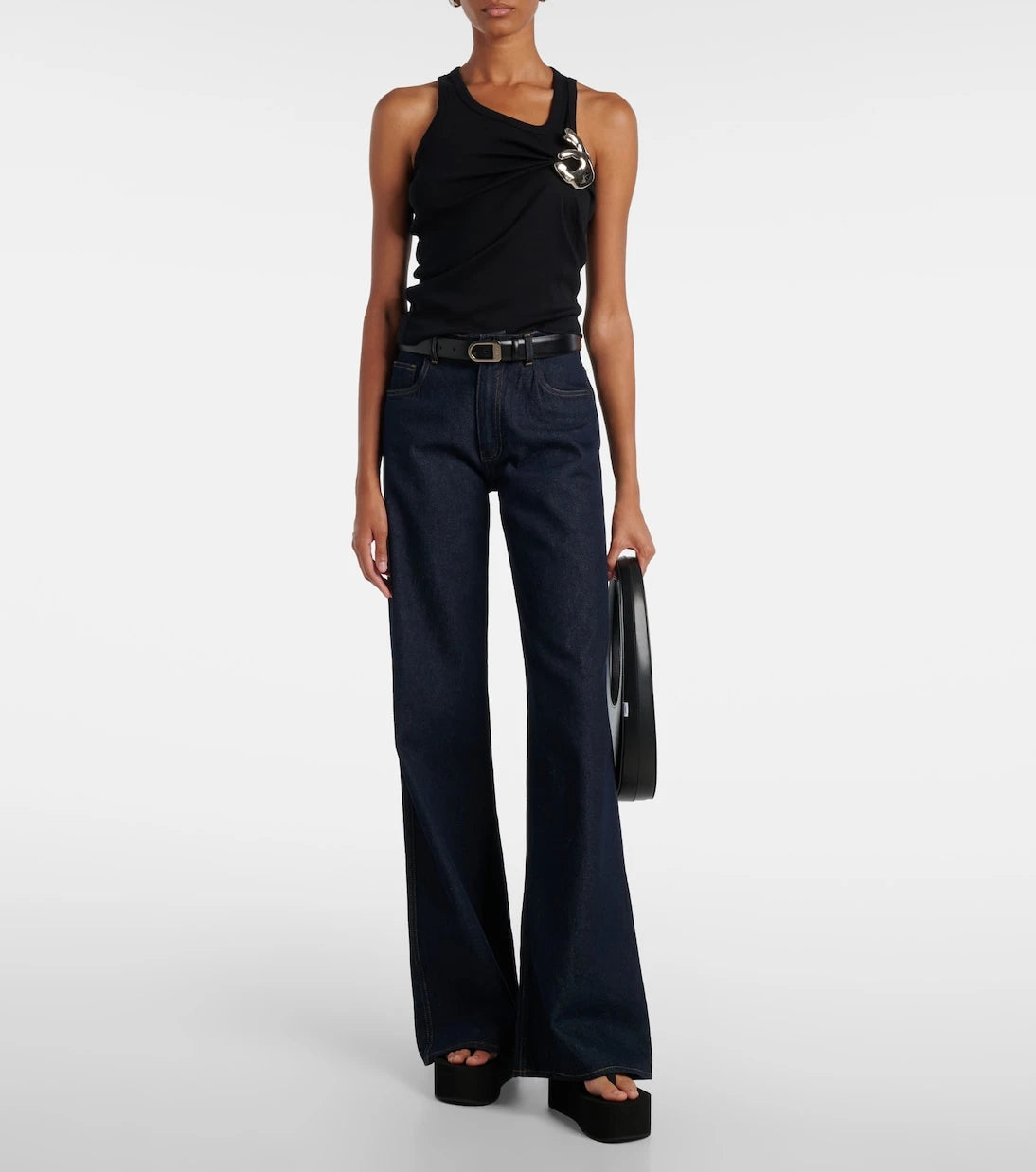 Coperni - Emoji embellished cotton tank top