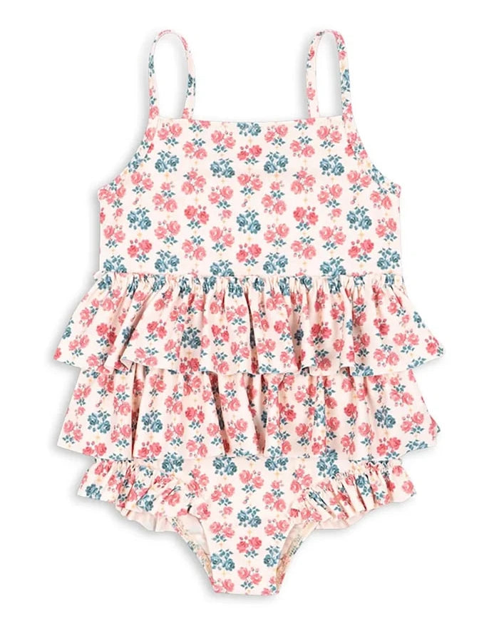 Konges Sløjd MANUCA FRILL SWIMSUIT GRS Çocuk Tek Parça Mayo