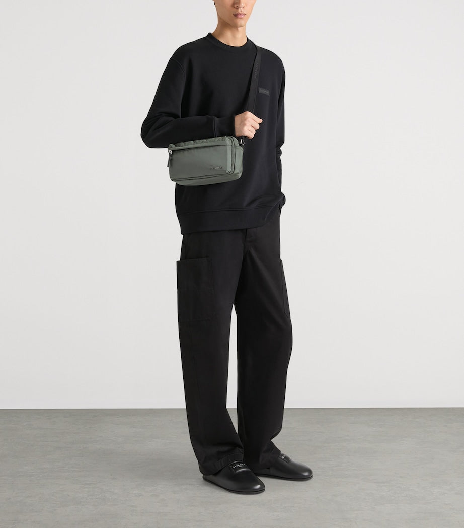 Calfskin-Trim Logo Essential Camera Bag