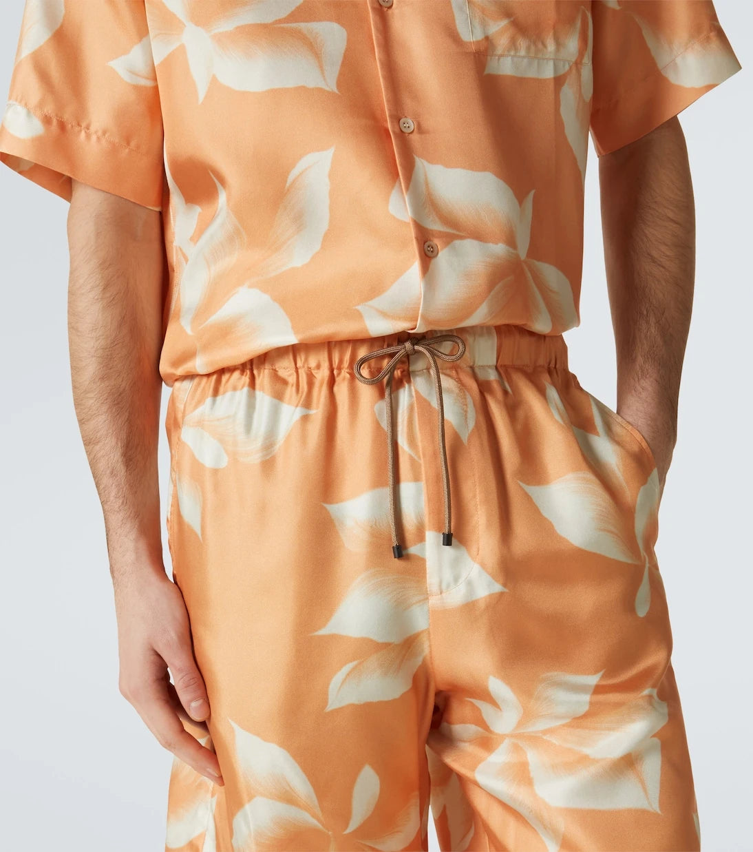 Dries Van Noten - Printed silk shorts
