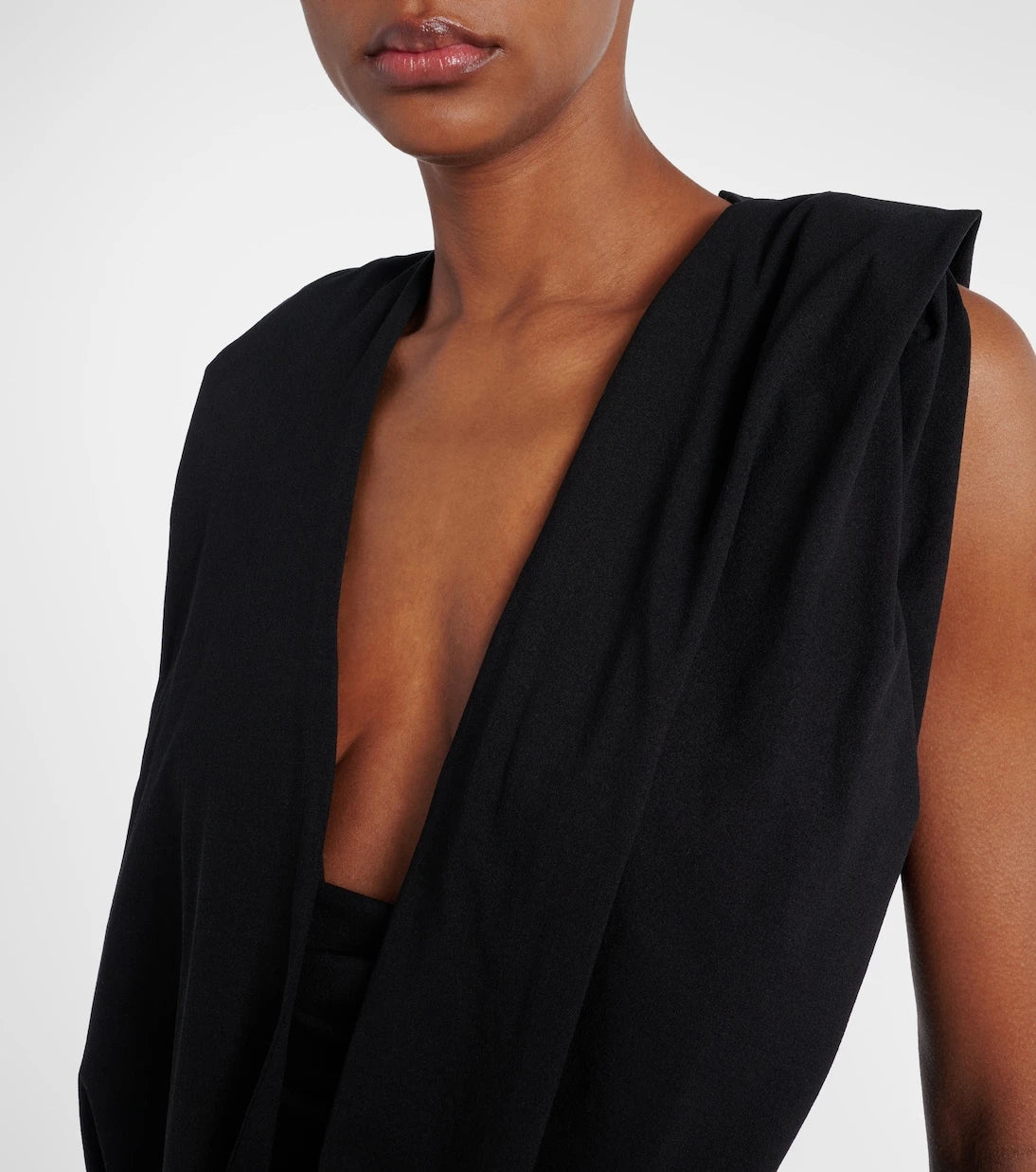 Magda Butrym - Hooded silk-blend jersey maxi dress