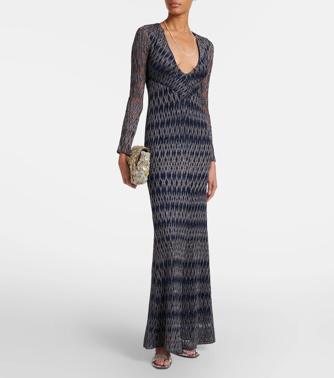 Missoni - فستان ماكسي لاميه