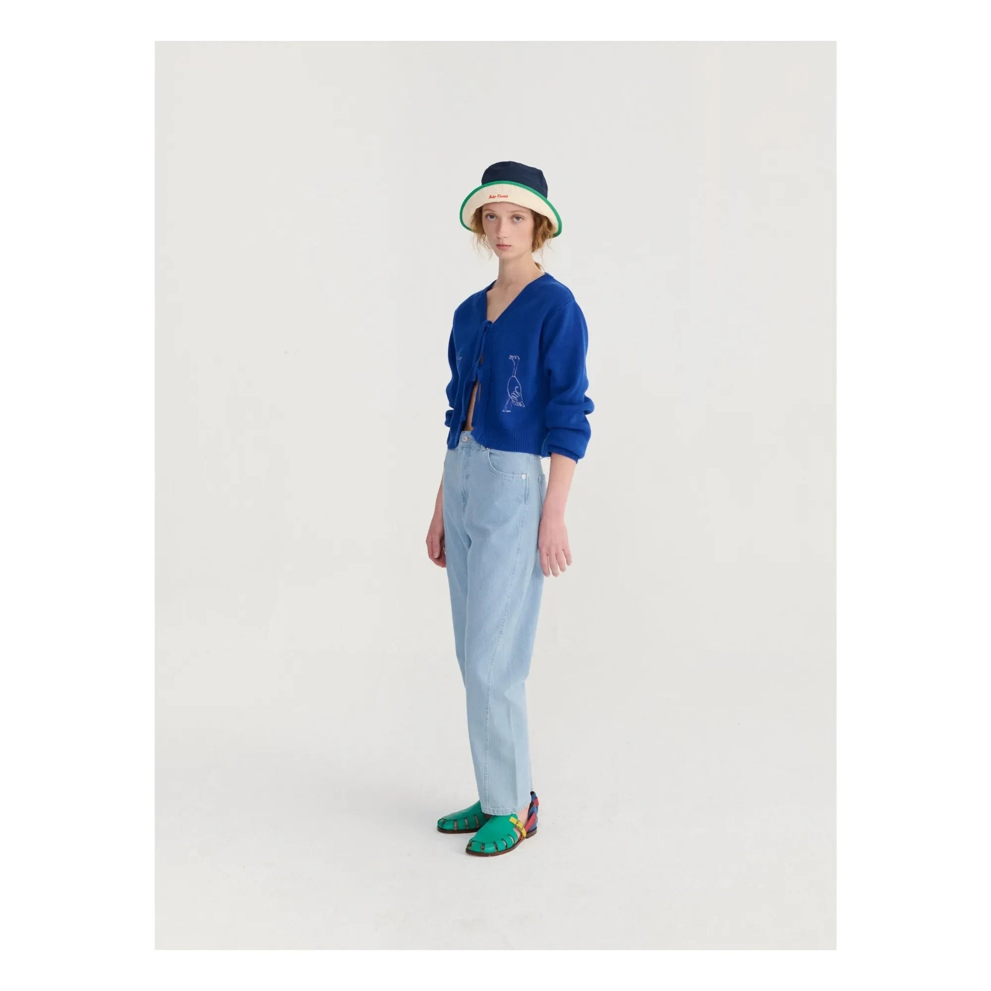 Bobo Choses - Organic Cotton Pear Pants | Light Blue