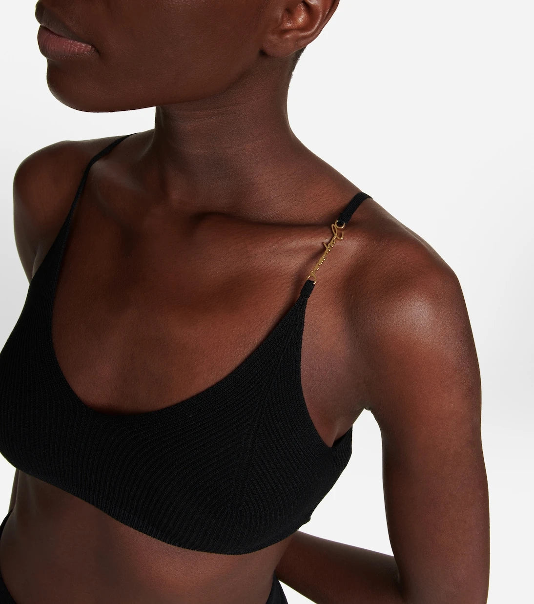 Jacquemus - Le Bandeau Pralu ribbed-knit crop top