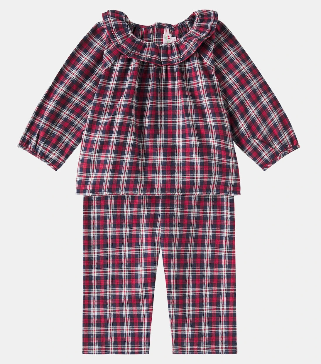 Bonpoint - Baby Barulina checked cotton pajamas