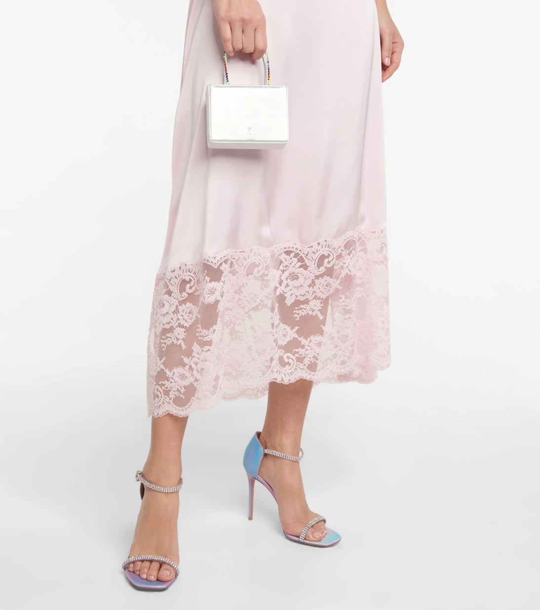 Amina Muaddi - Ursina embellished leather sandals