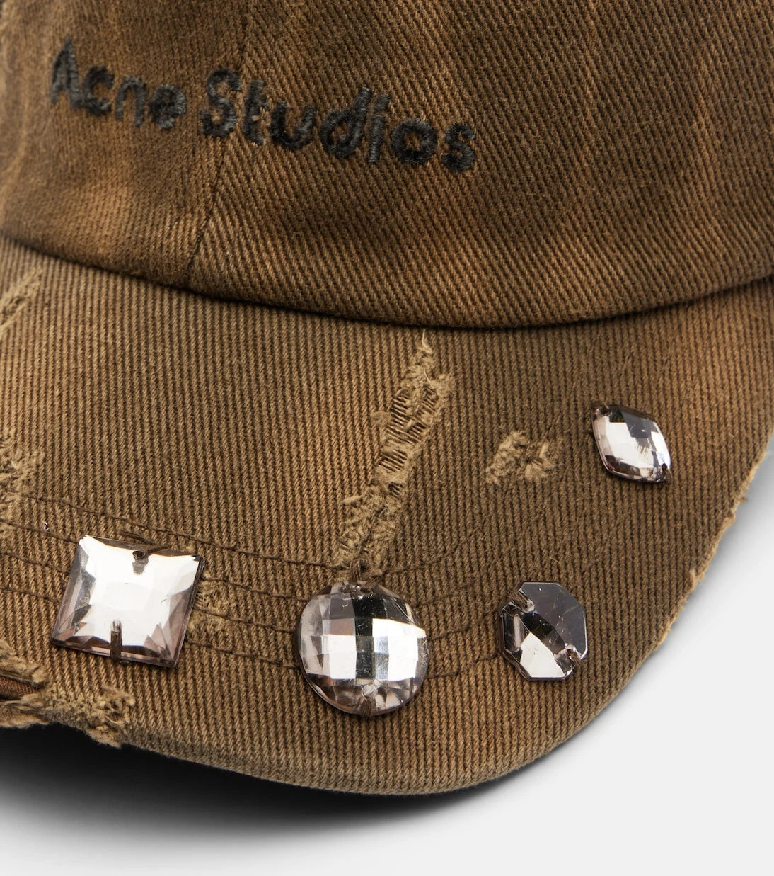 Acne Studios - Embellished cotton canvas baseball cap