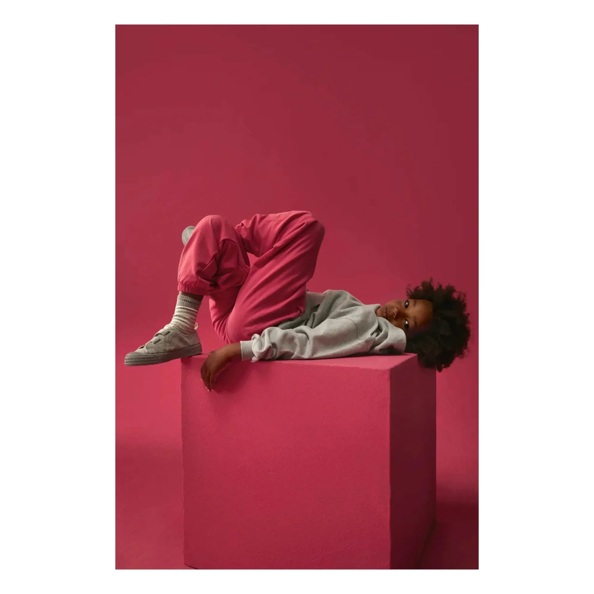 Gray Label - Organic cotton joggers  | Fuchsia