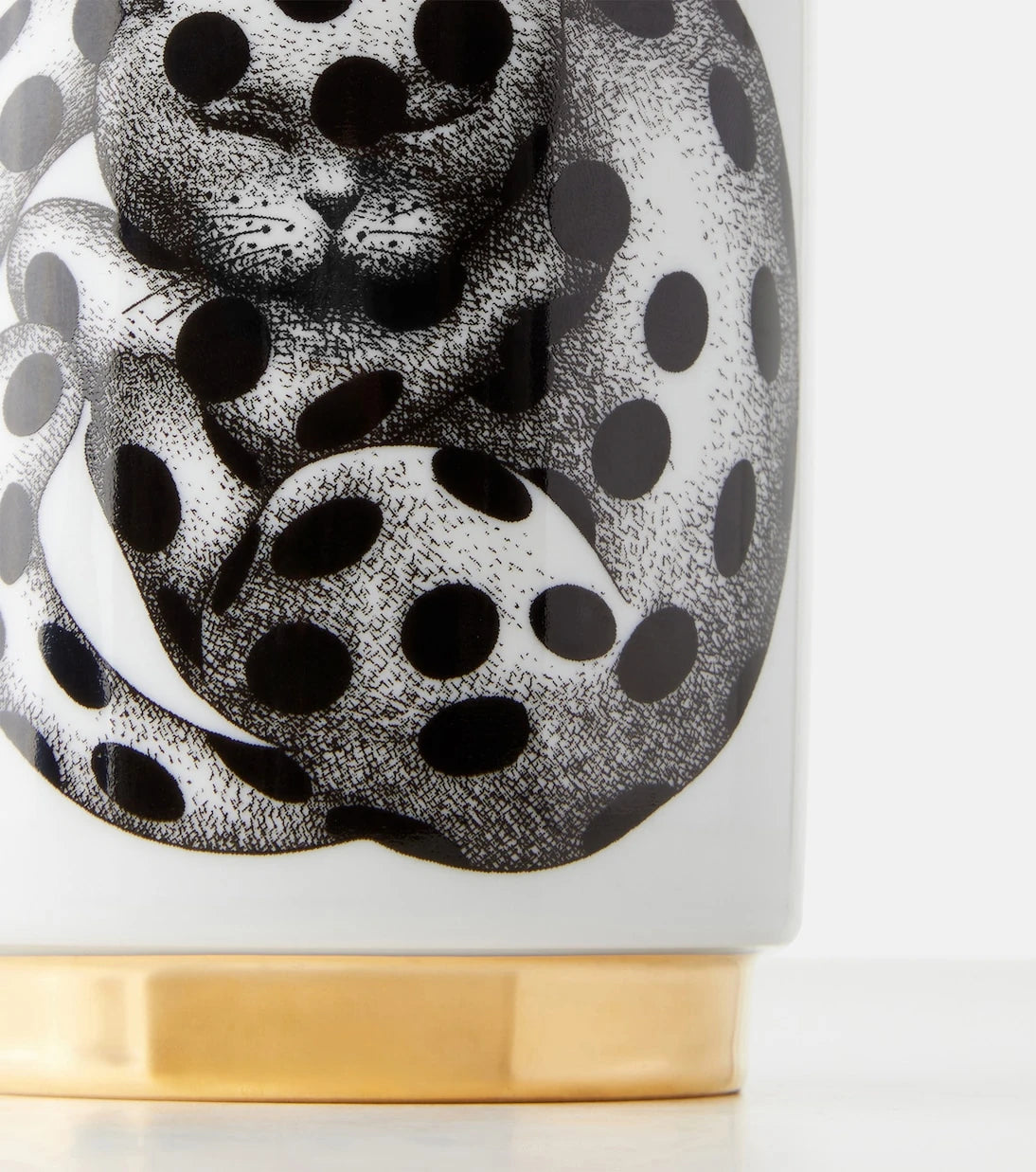 Fornasetti - شمعة High Fidelity معطرة من البورسلين
