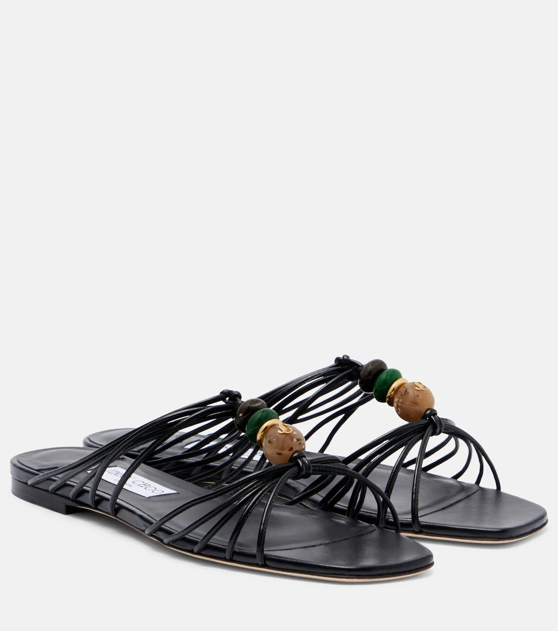 Jimmy Choo - Lova embellished leather mules