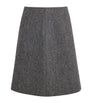 Weekend Max Mara Grey Wool A-Line Skirt