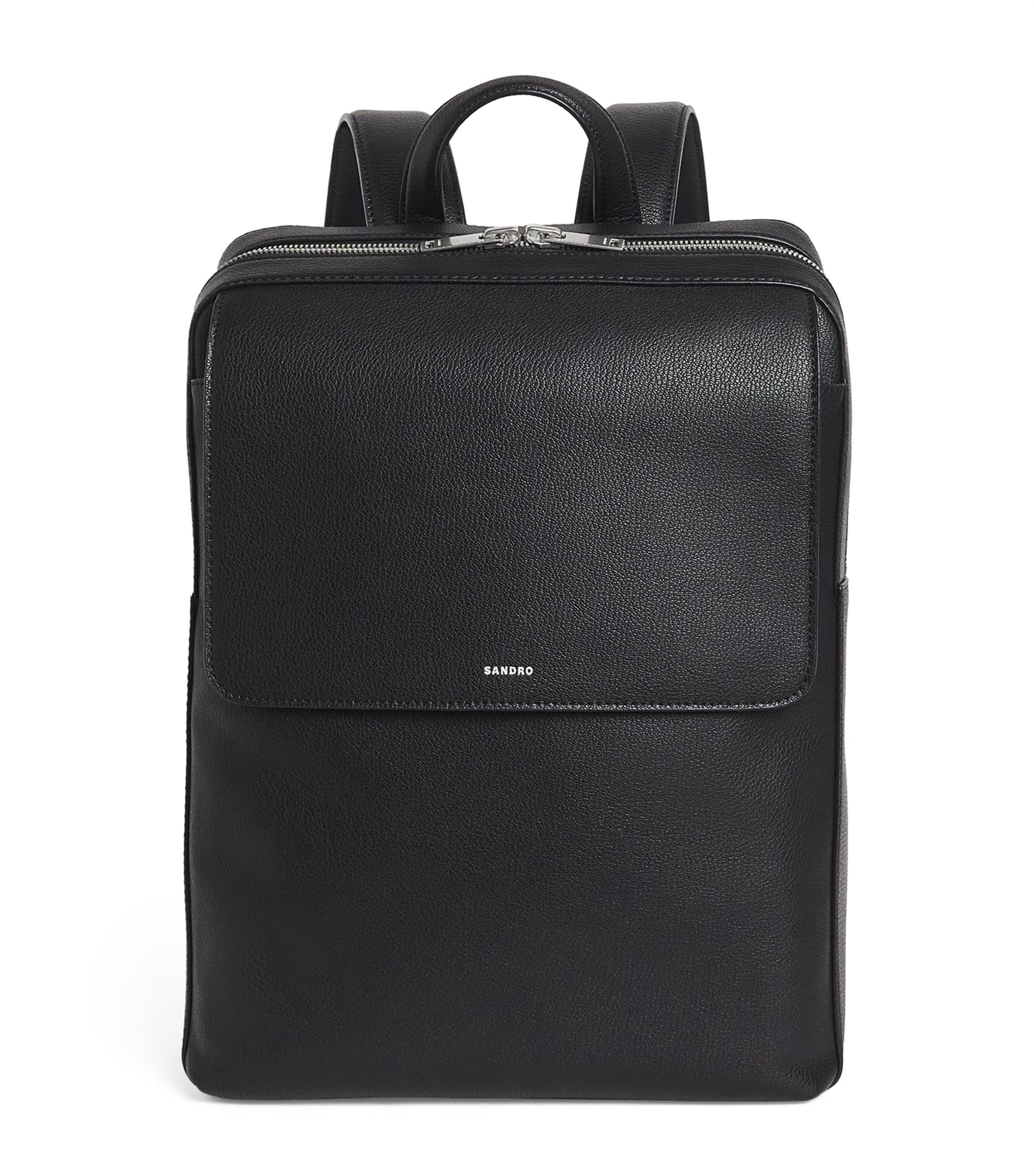 Leather Logo Backpack
