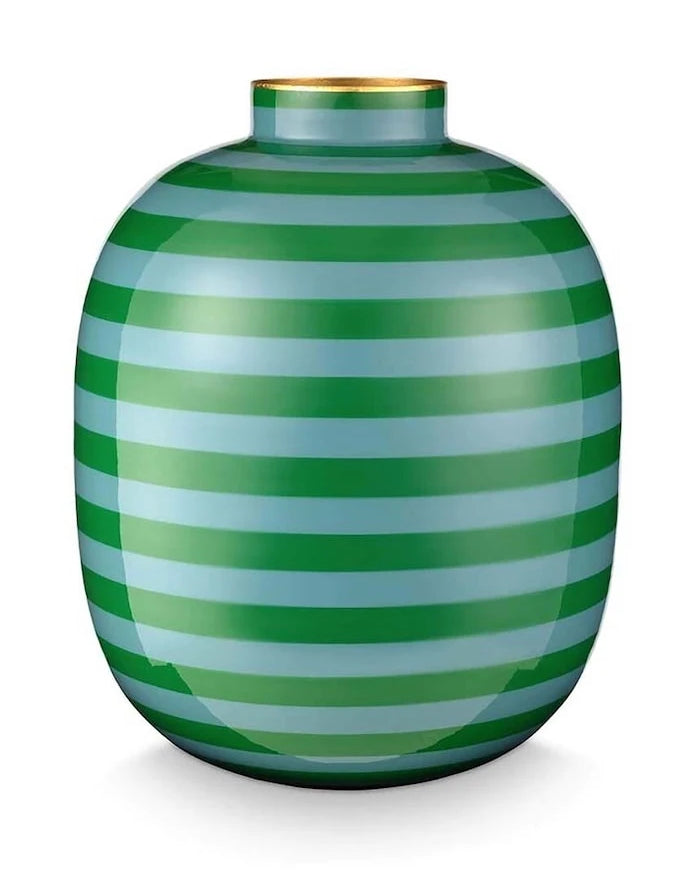 Pip Studio Stripes Green Dekoratif Vazo