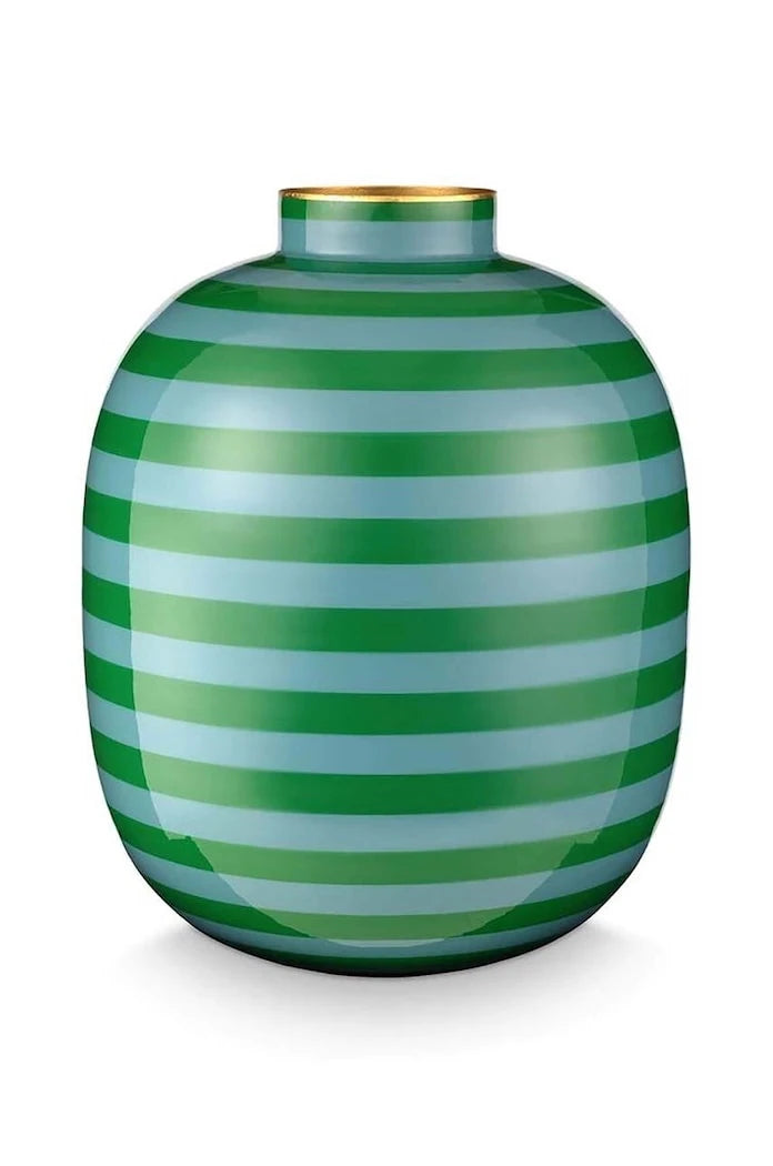 Pip Studio Stripes Green Dekoratif Vazo