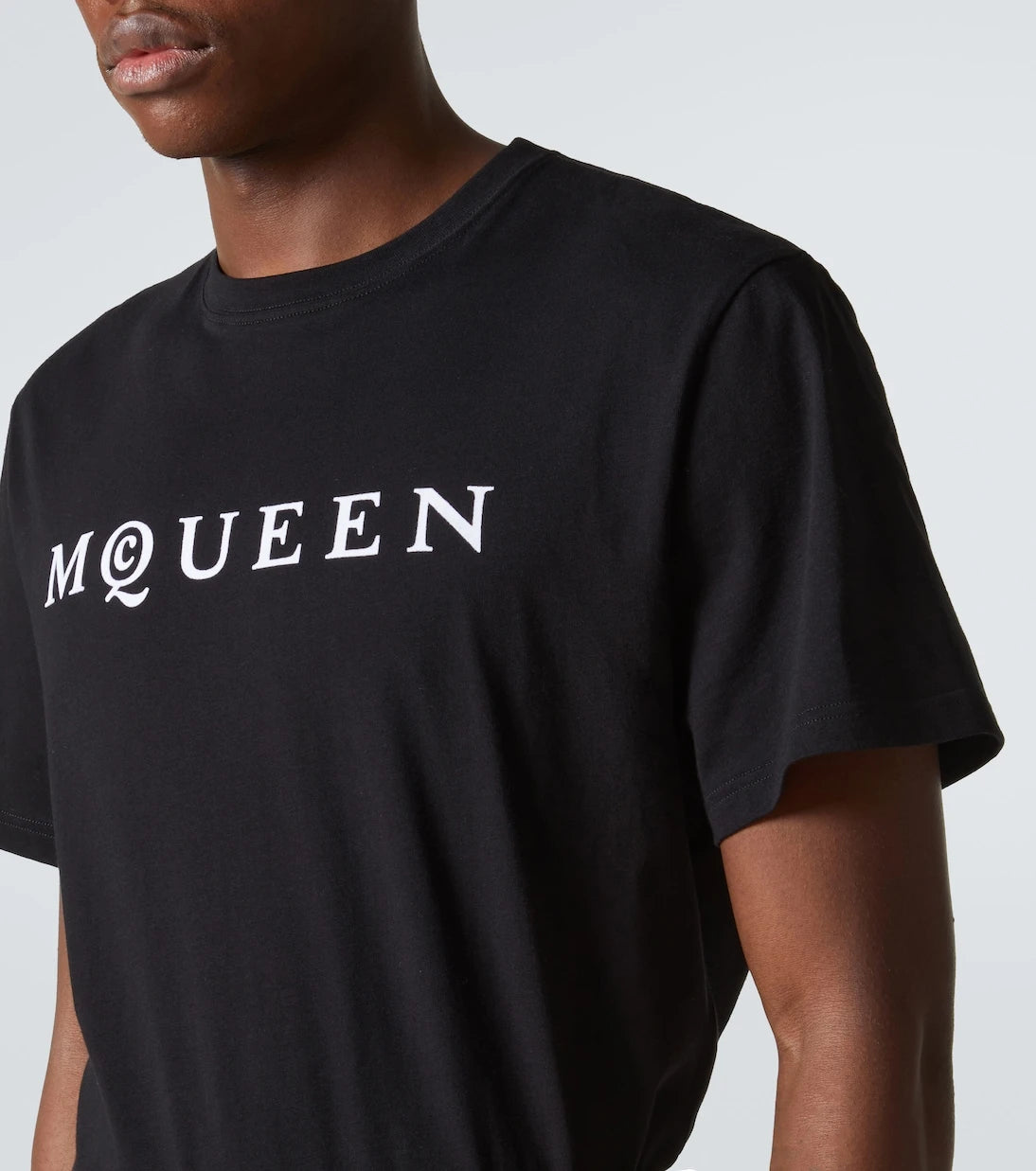 McQueen - Logo cotton jersey T-shirt