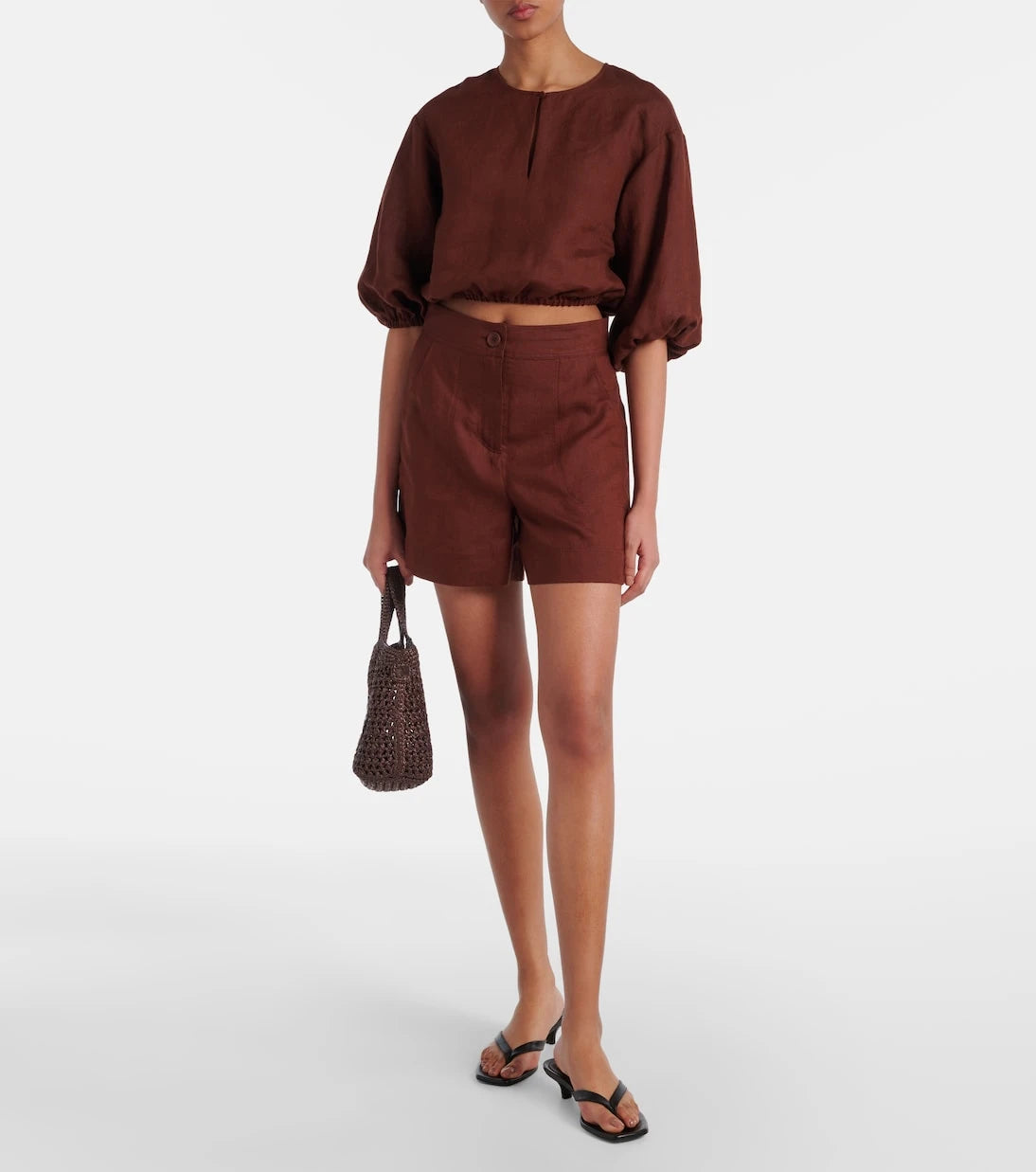 Eres - Correct linen shorts