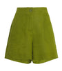 Eres Green Linen Shorts