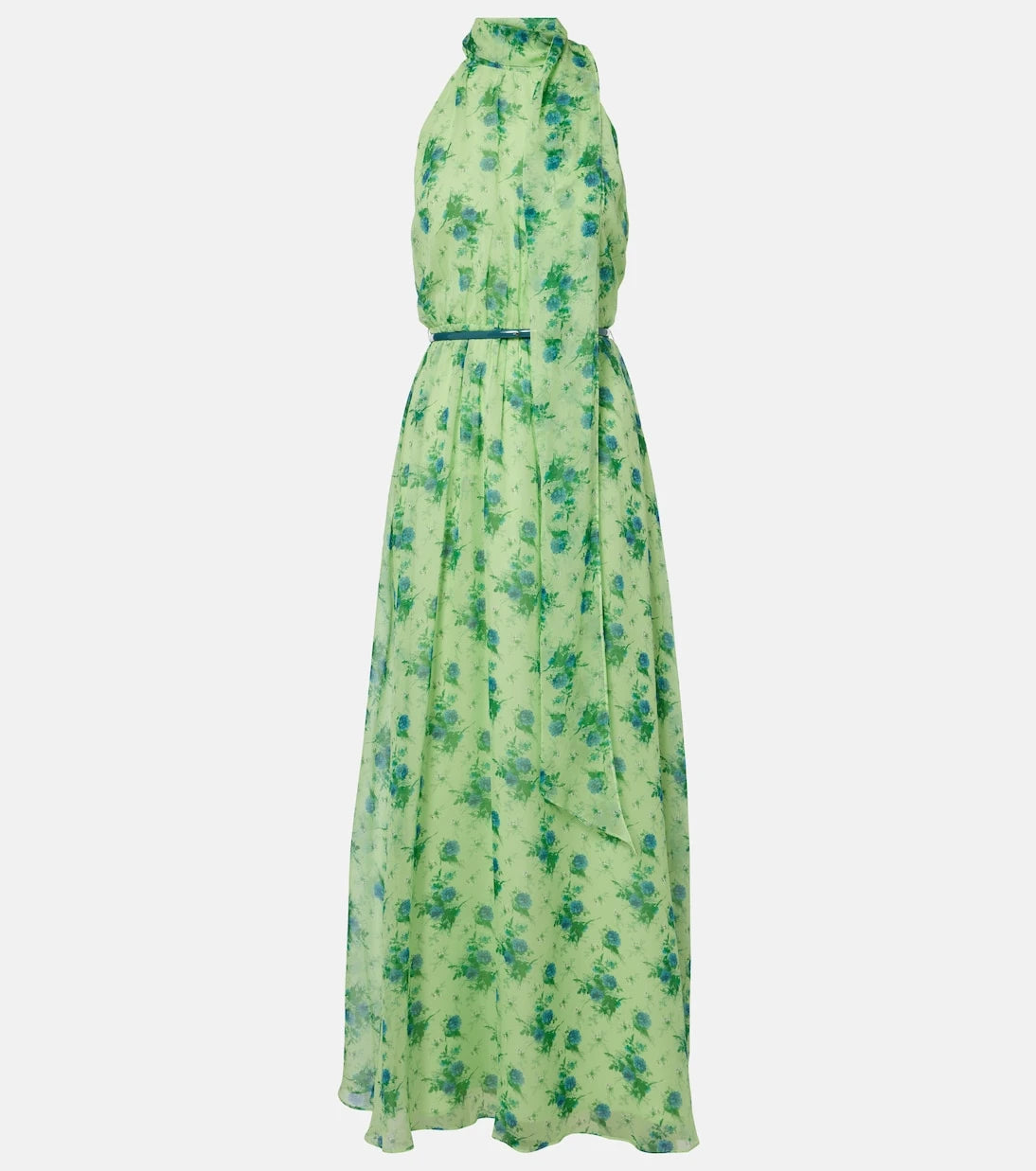 Max Mara - Cactus halterneck silk gown