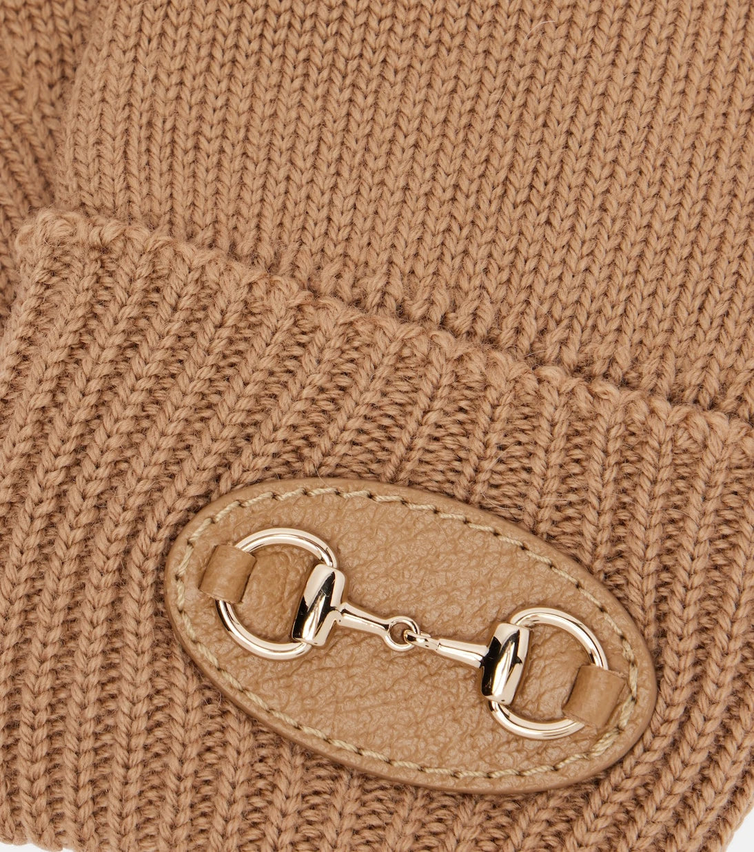 Gucci - Horsebit ribbed-knit wool gloves