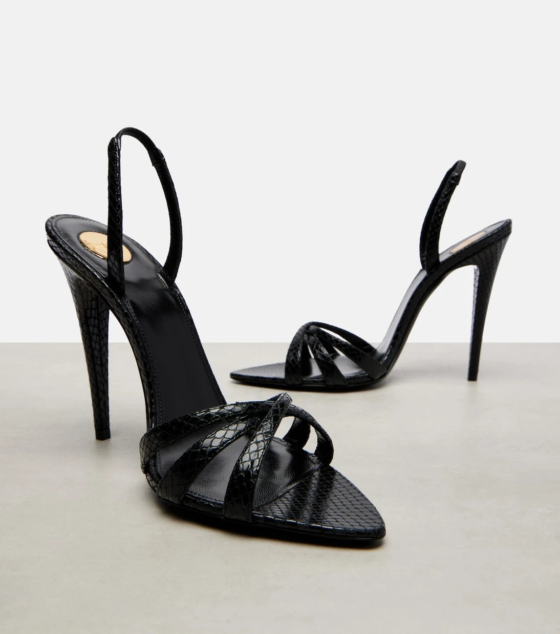 Saint Laurent - Kate leather slingback sandals
