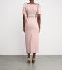 Huishan Zhang Pink Embellished Myrna Maxi Dress