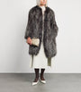 Yves Salomon Beige Fox Fur Coat