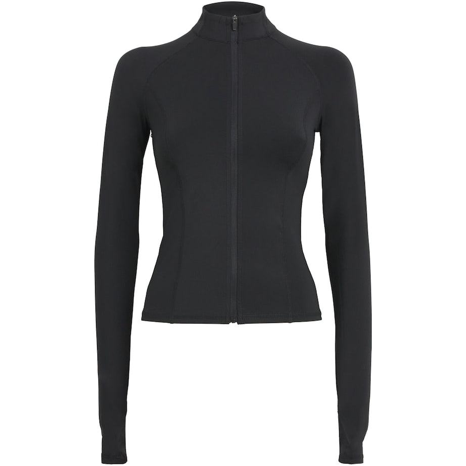 Adanola Black Long-Sleeve Zip-Up Ultimate Top