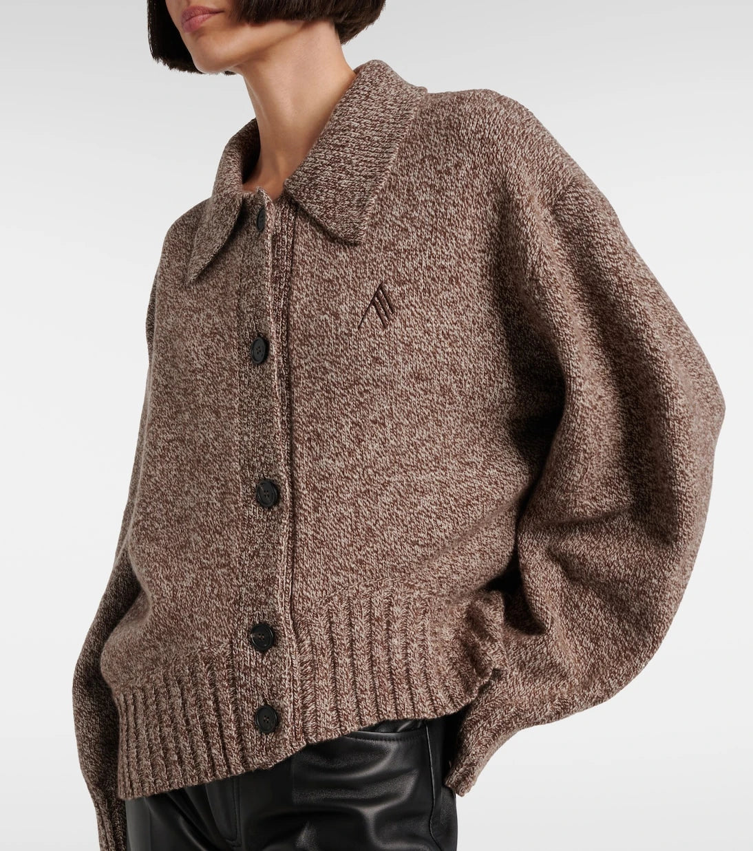 The Attico - Wool and cashmere cardigan