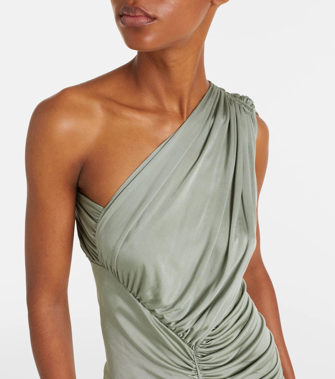 ريك أوينز - فستان شالي مكشكش بكتف واحد من تشكيلة "ليليز"