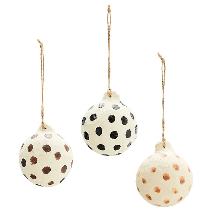 Madam Stoltz Yılbaşı Ağacı Süsleri 6 cm (3 Parça)