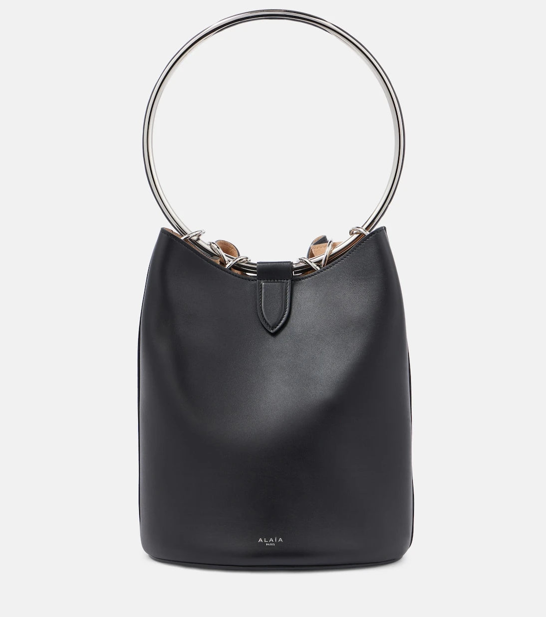 Alaïa - Ring Büyük deri kova çanta