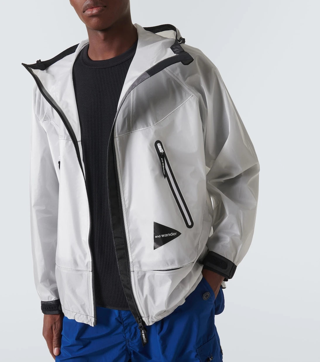 And Wander - Paneled PU raincoat