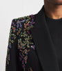 Zuhair Murad Black Cady Beaded Blazer