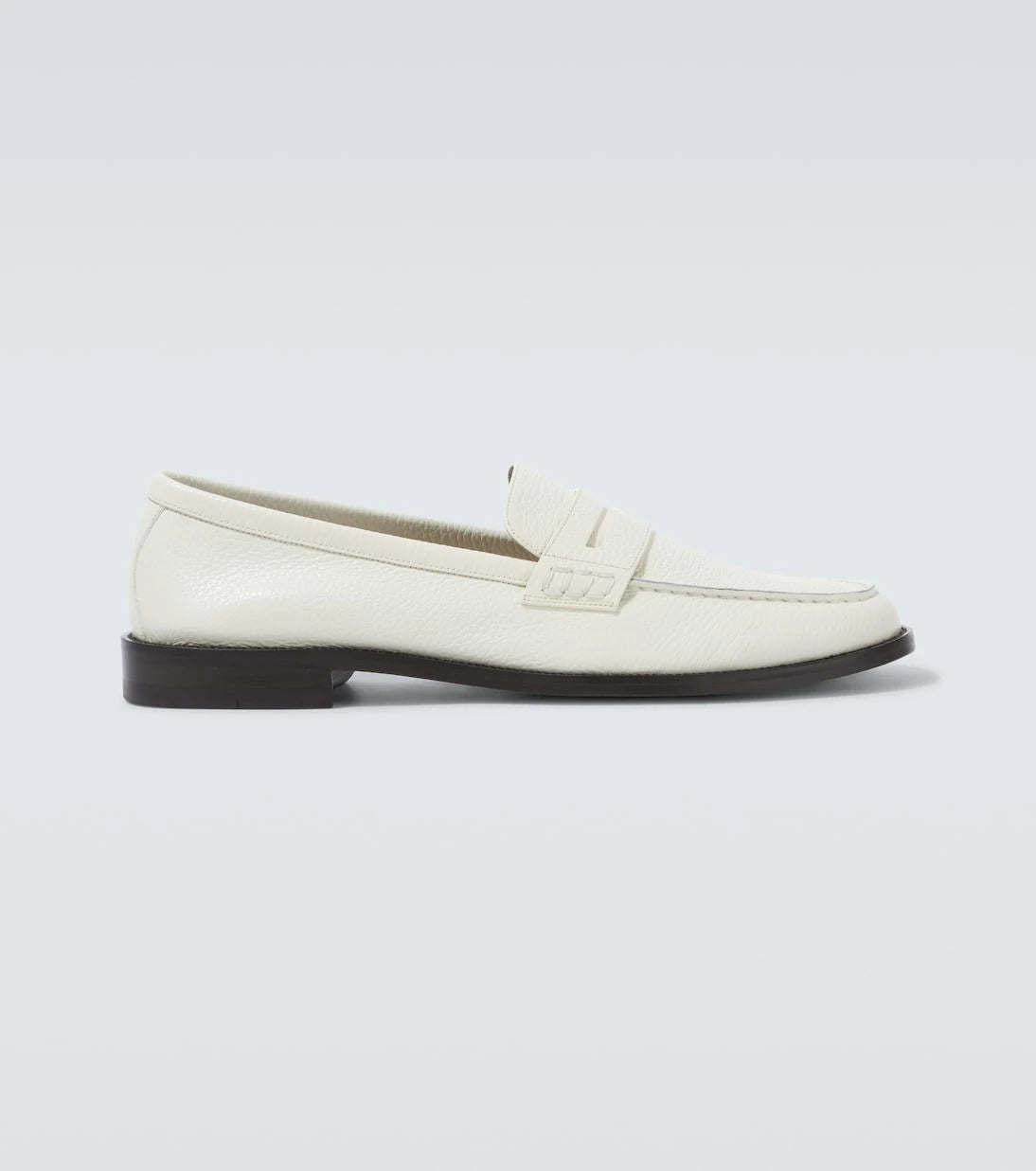 Manolo Blahnik - Perry leather penny loafers