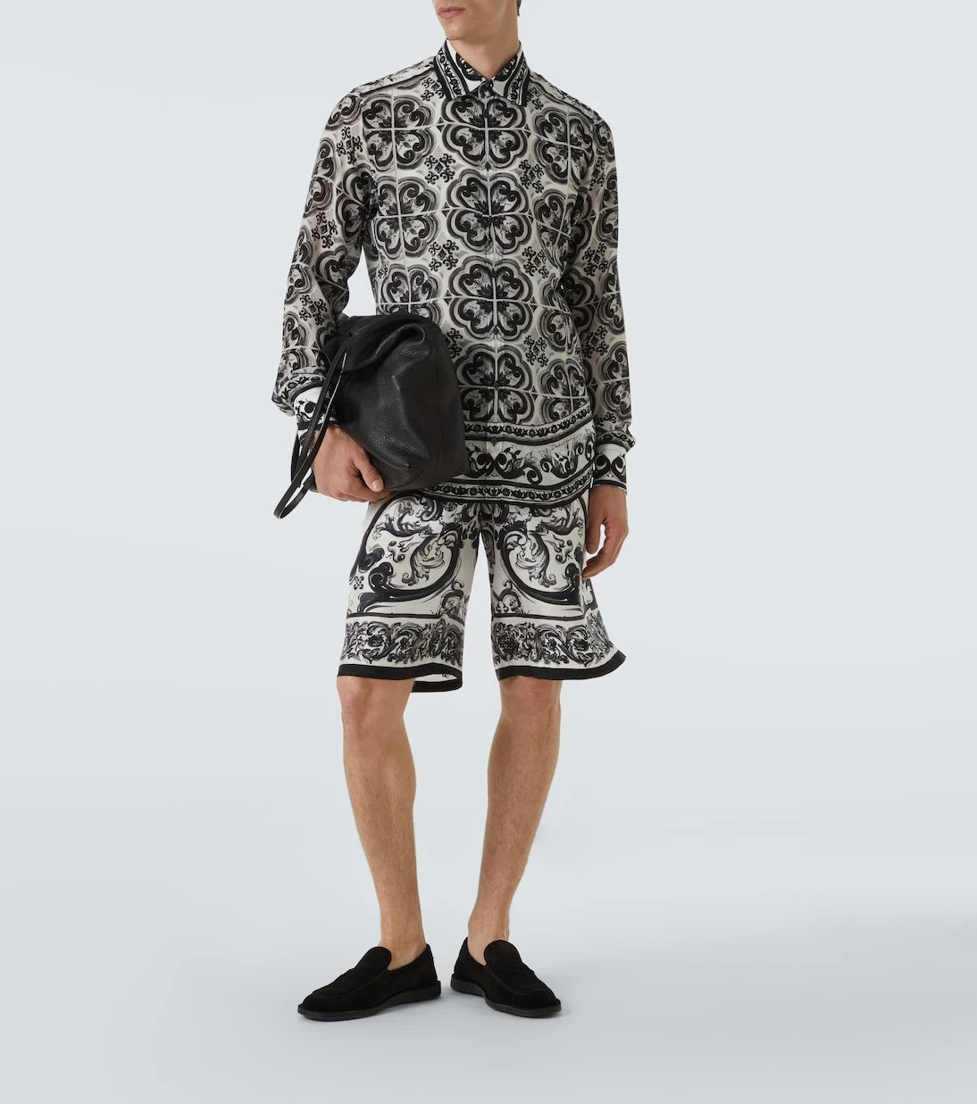 Dolce&Gabbana - Martini Majolica silk twill shirt