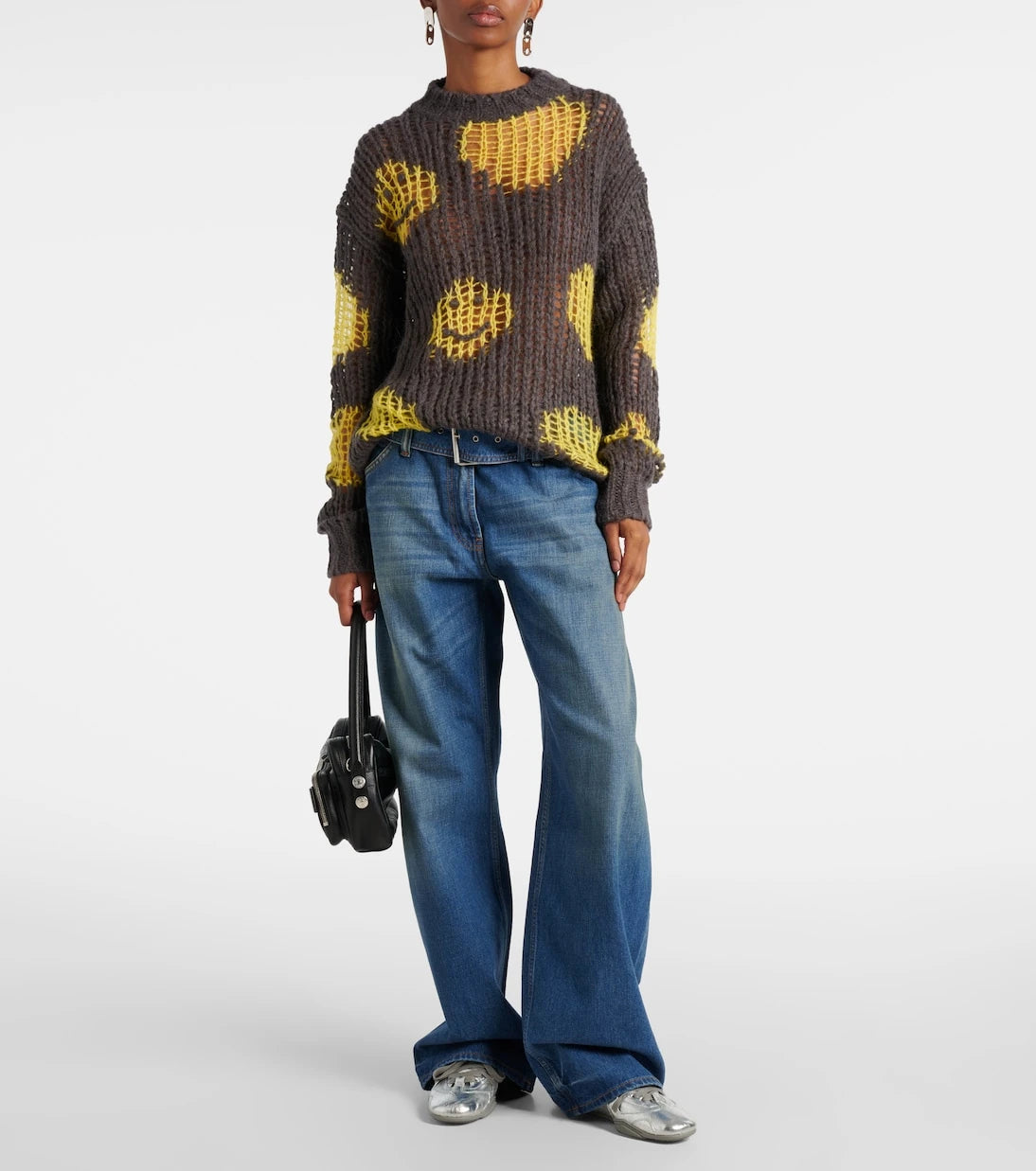 Acne Studios - حقيبة كتف كاميرو بارتي الجلدية