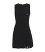 Claudie Pierlot Black Pleated Panel Mini Dress