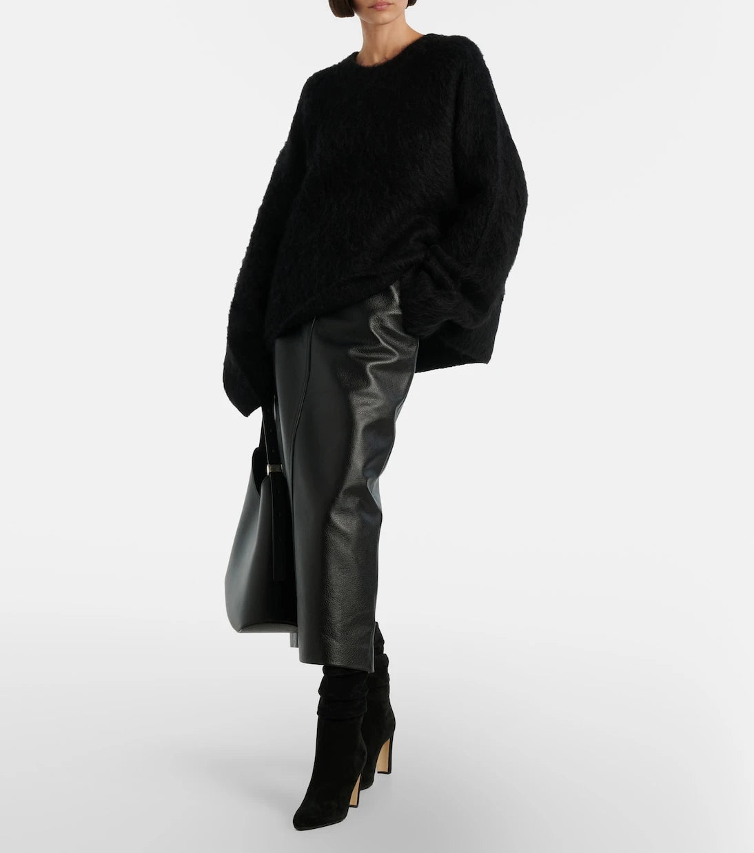 Manolo Blahnik - Calasso süet orta boy çizme