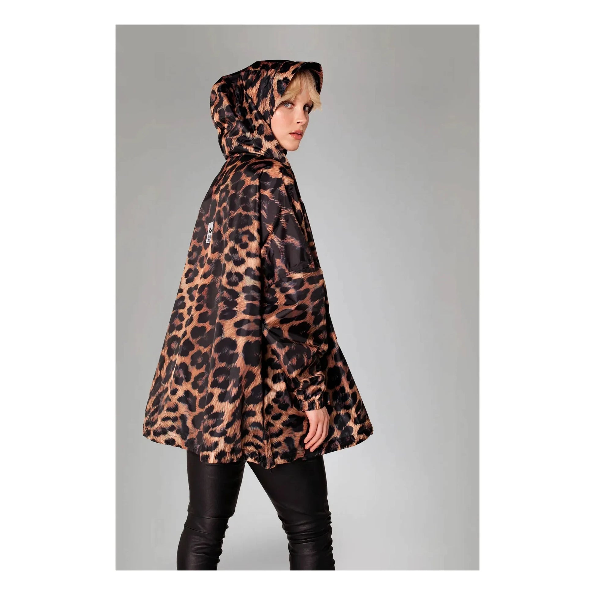 Rainkiss - Dark Leopard raincoat | Brown