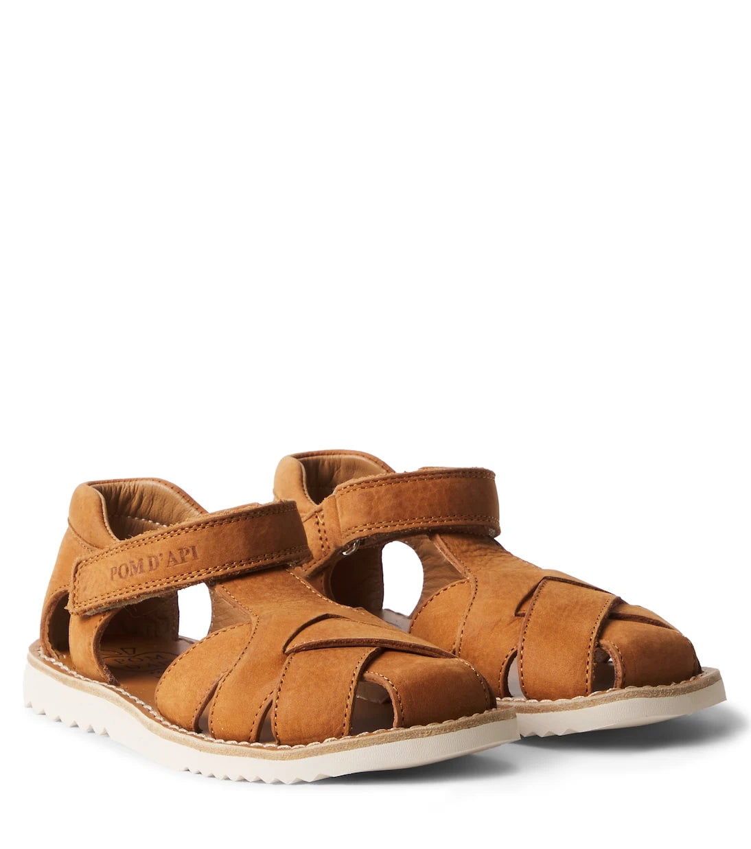 Pom d'Api - Waff Cross leather sandals
