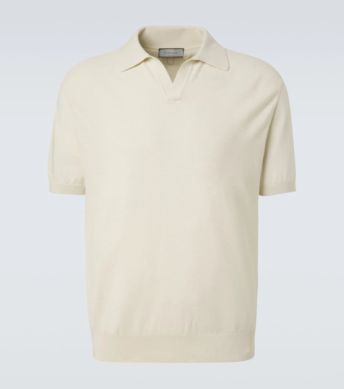 Canali - Cotton and silk polo shirt