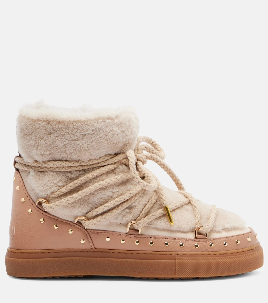 Inuikii - Curly Rock shearling and leather snow boots