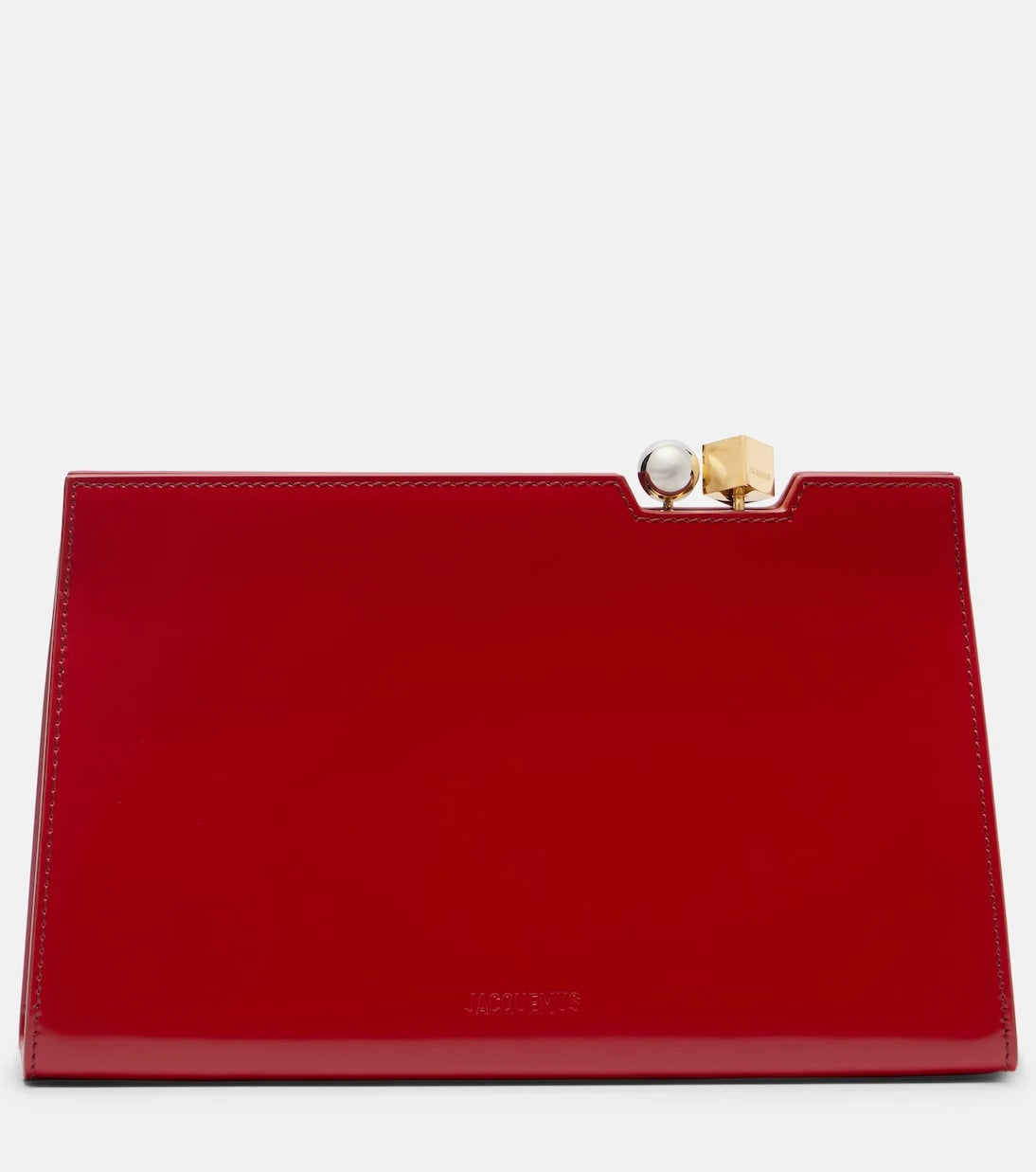 Jacquemus - Salon leather clutch
