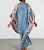 Blue x Maccapani Flowers Kaftan Maxi Dress