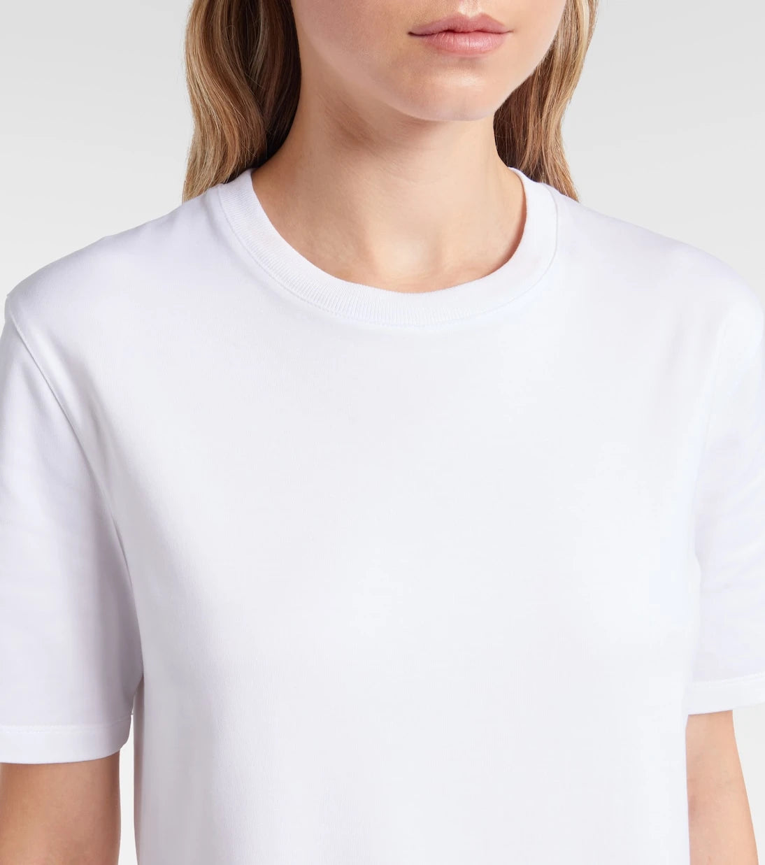 Alaïa - Peplum cotton jersey T-shirt