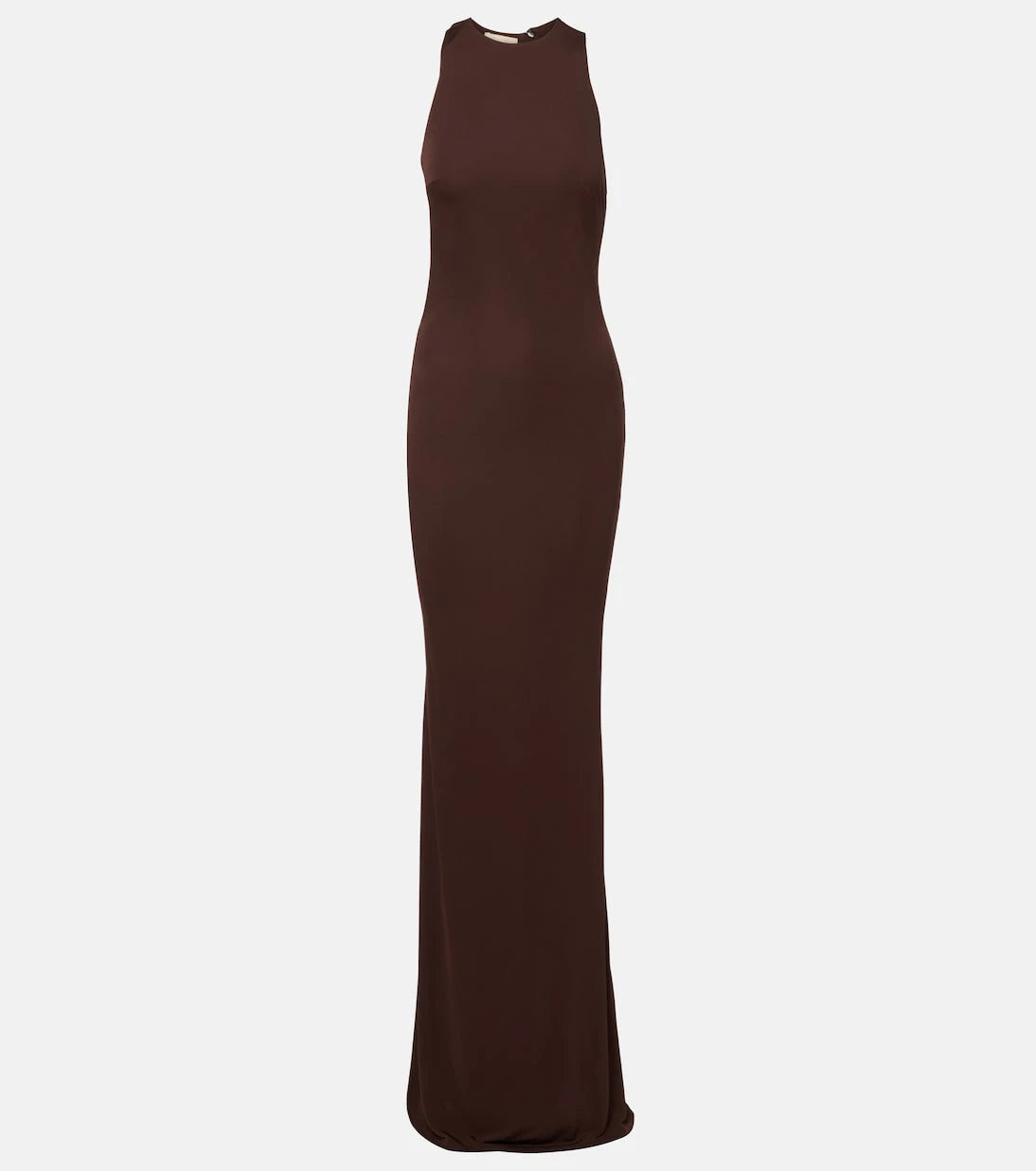 De La Vali - Maha beaded open-back jersey gown