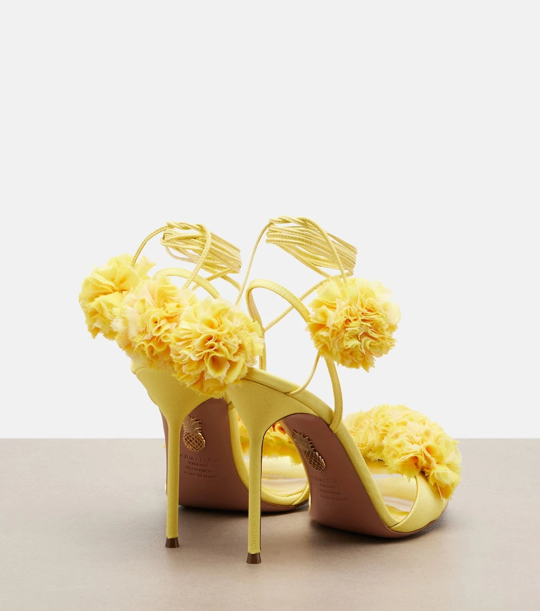 Aquazzura - Cherry Kiss appliqué sandals