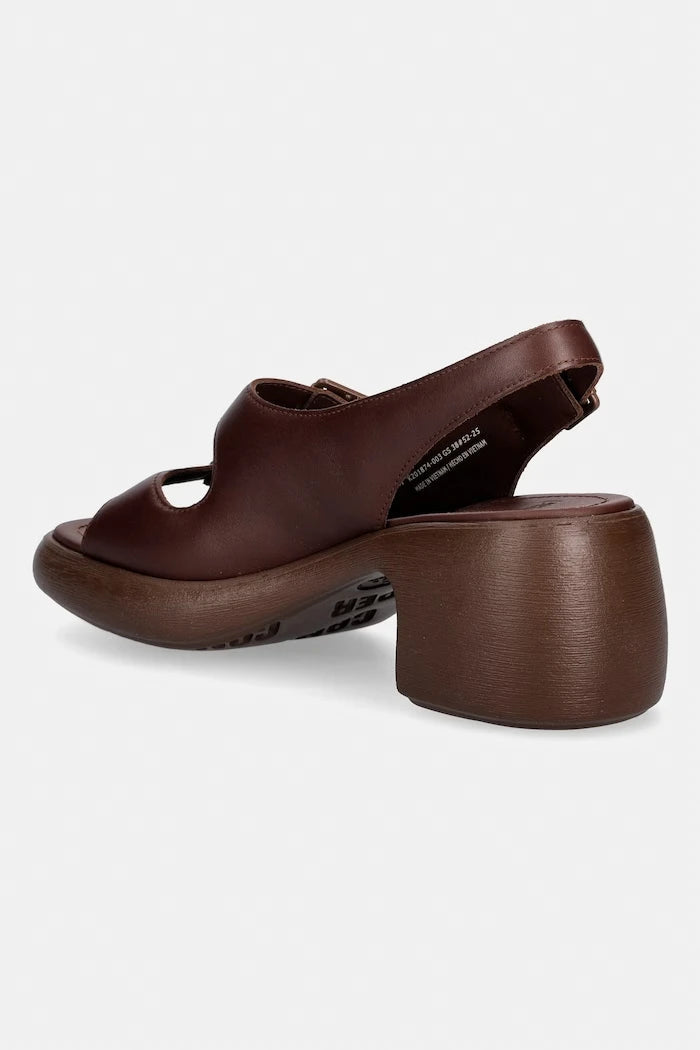 Camper сандали с висок ток от кожа Thelma Sandal