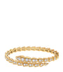 Yellow Gold and Diamond Serpenti Viper Bracelet